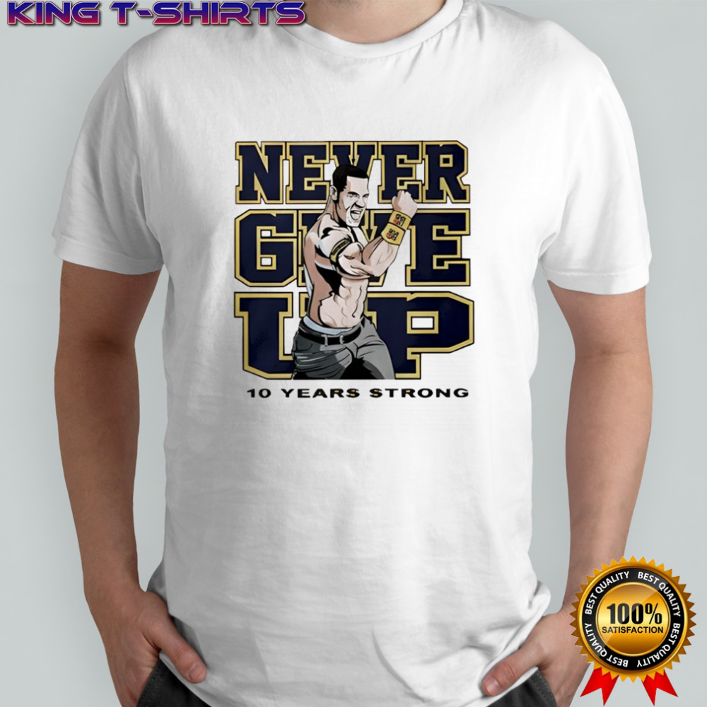 Tyrese Haliburton John Cena Never Give Up 10 Years Strong Shirt