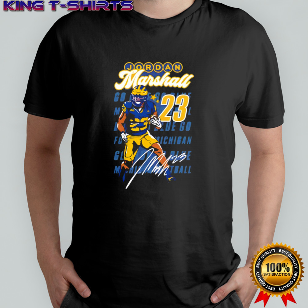 Valiant University of Michigan Football Jordan Marshall Shirt