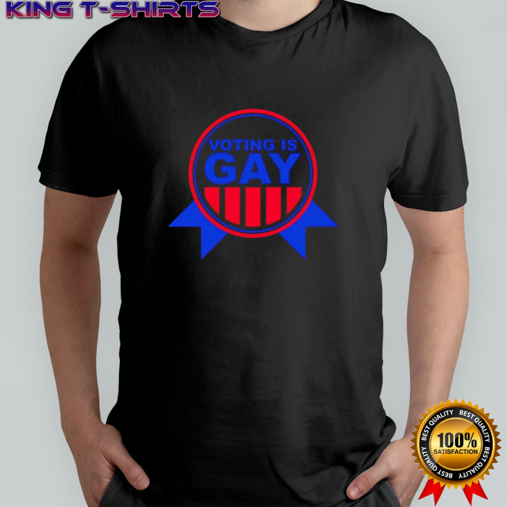 Voting Is Gay design logo shirt
