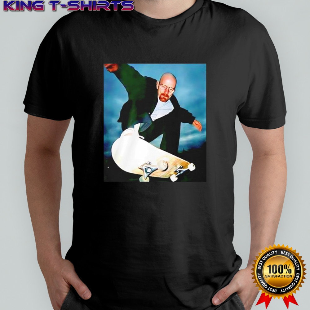 Walter White Breaking Bad Skateboarding Funny shirt