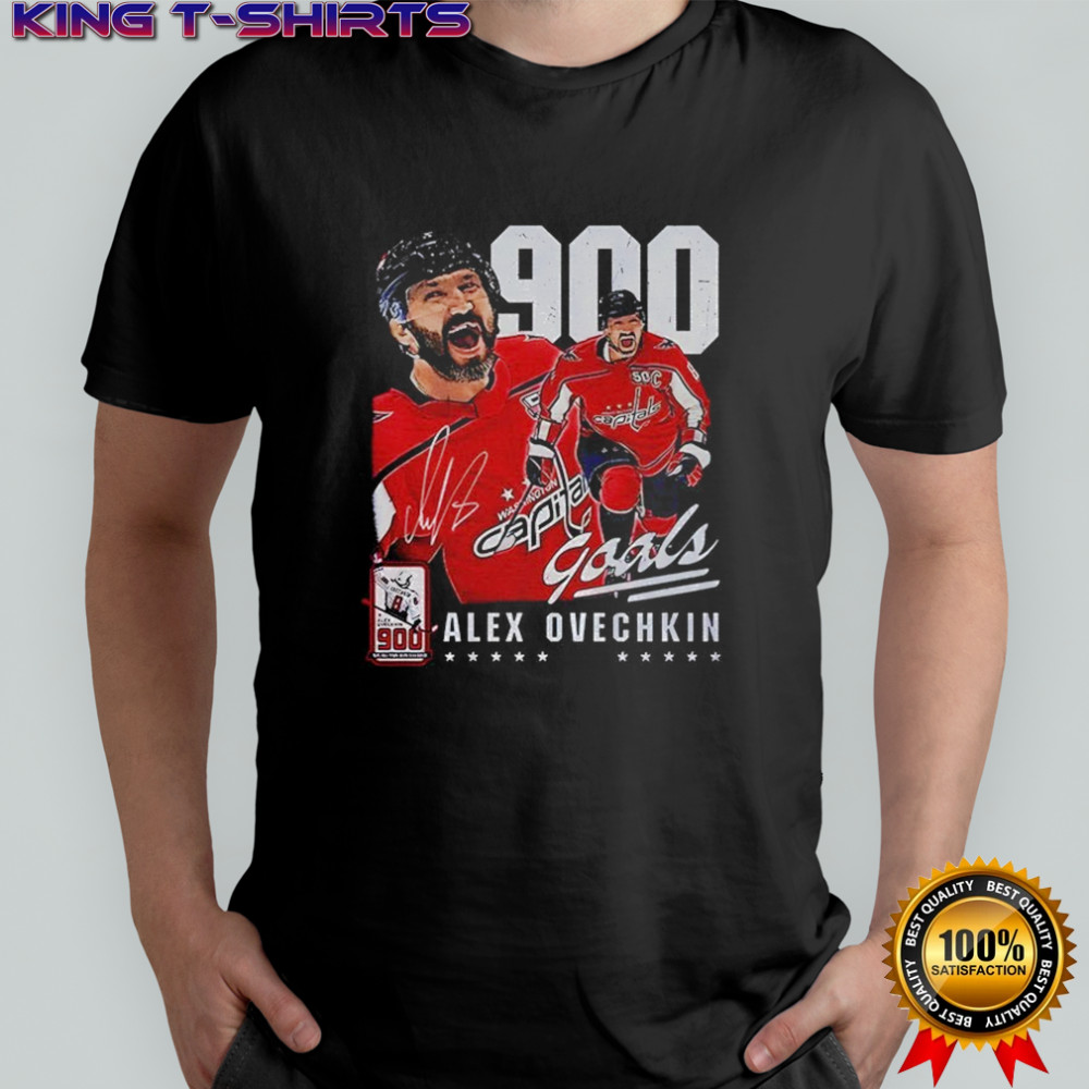 Washington Alex Ovechkin 900 Goals signature shirt