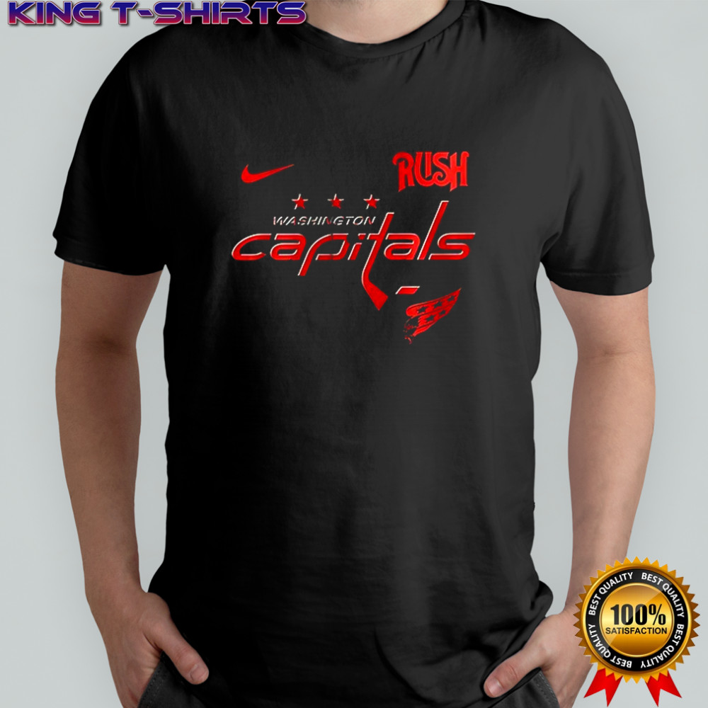 Washington Capitals Rush Fifty Something tour logo skull shirt