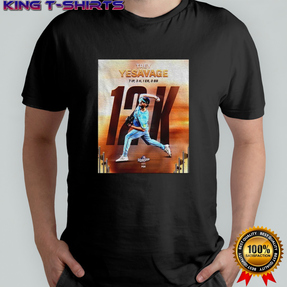 World Series Masterpiece Trey Yesavage 12K 7IP 1ER shirt