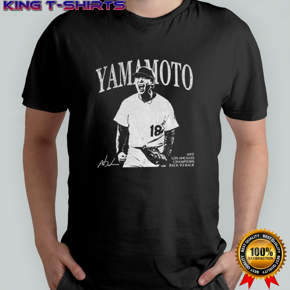 Yamamoto Mvp Los Angeles Baseball signature vintage shirt