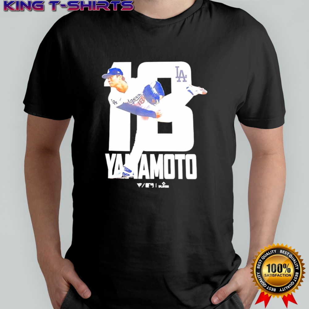 Yamamoto number 18 pitcher for the Los Angeles Dodgers shirt