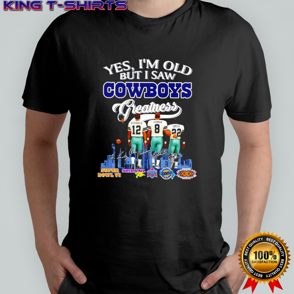 Yes i’m old but i saw Dallas Cowboys greatness Staubach #12 Aikman #8 Smith #22 shirt