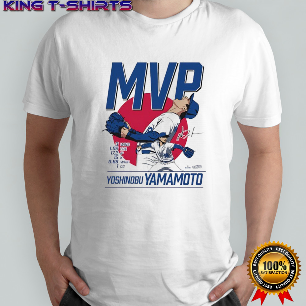 Yoshinobu Yamamato Series MVP Los Angeles Dodgers shirt