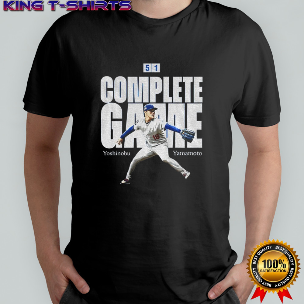 Yoshinobu Yamamoto Complete Game 5 1 Los Angeles Dodgers MLB the Baseball player shirt