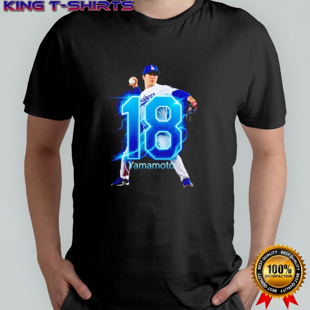 Yoshinobu Yamamoto LA Dodger #18 shirt