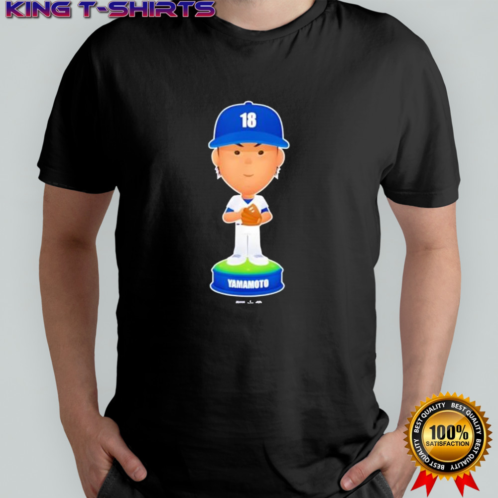Yoshinobu Yamamoto Los Angeles Baseball Bobblehead shirt