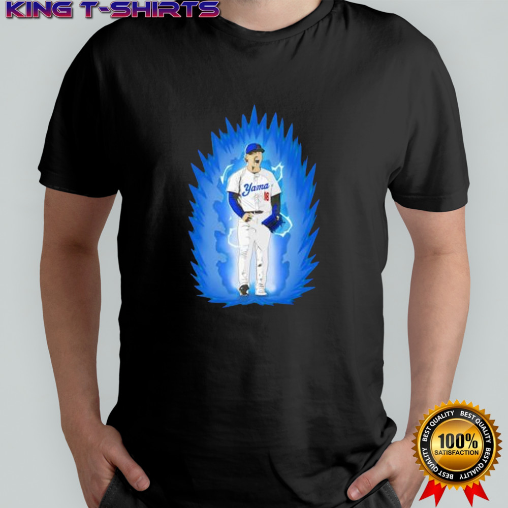 Yoshinobu Yamamoto Super Saiyan Los Angeles Dodgers shirt