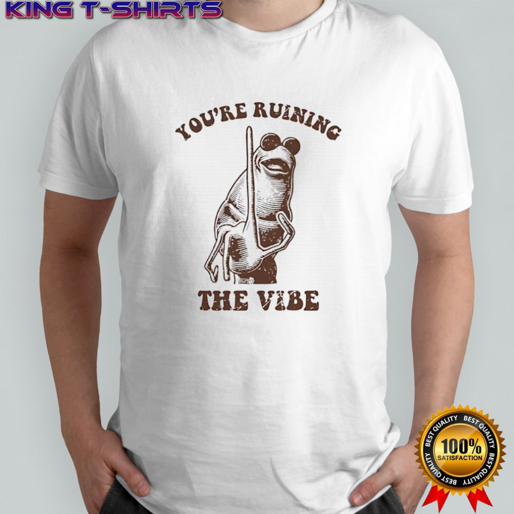You Are Ruining the Vibe Frog meme shirt