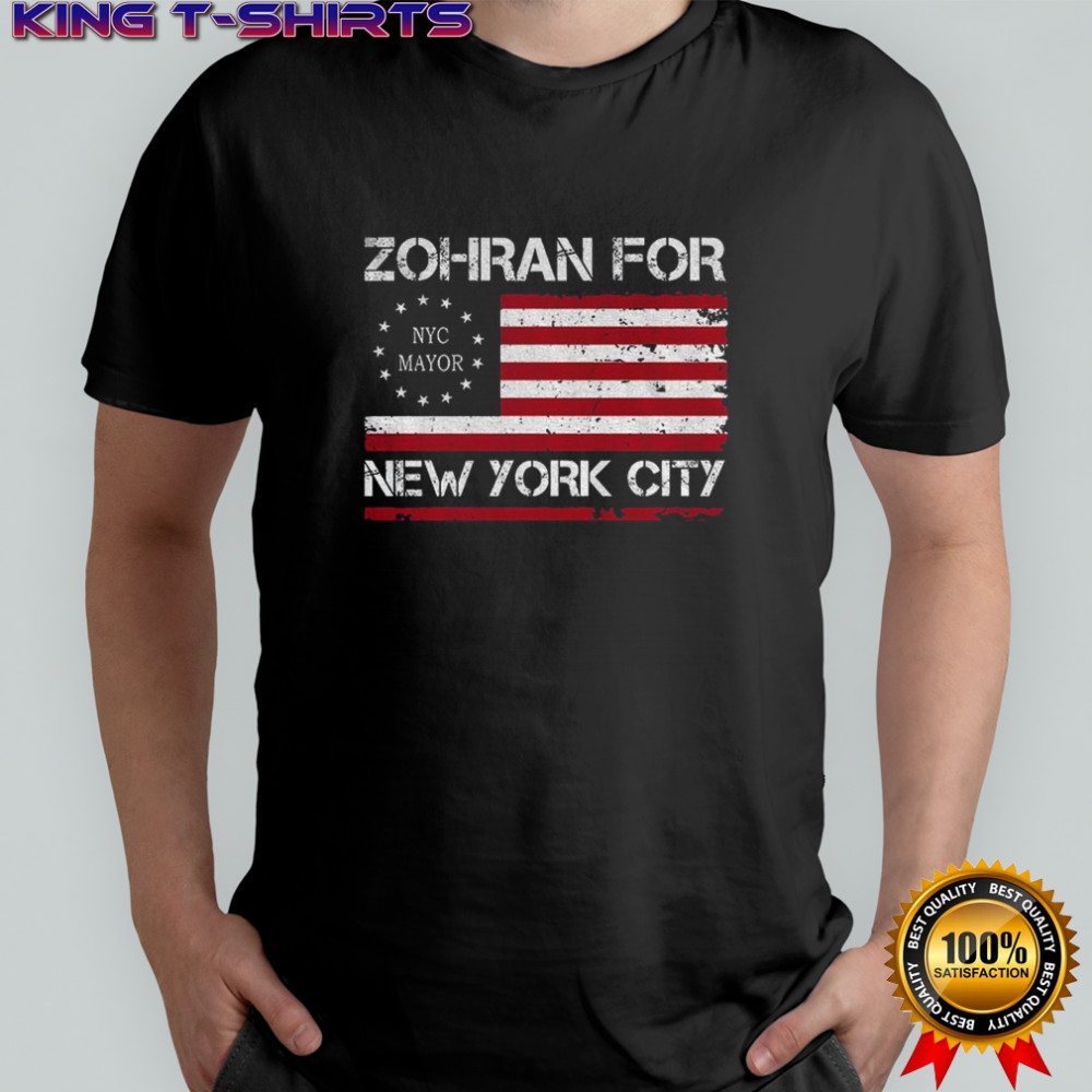 Zohran for NYC Flag USA NYC’s First Muslim Mayor shirt