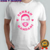 Zohran Mamdani big face pink heart NYC Mayor 2025 political shirt