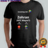Zohran Mamdani for NYC Mayor Funny Fake Call Screen Graphic Shirt