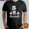 Zohran Mamdani middle finger turn the volume up shirt