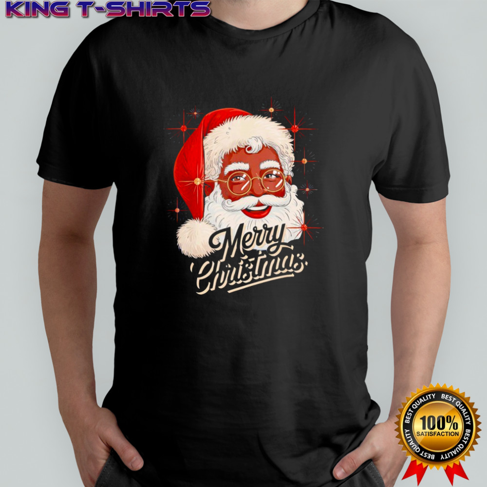 African American Santa Christmas Black Xmas shirt