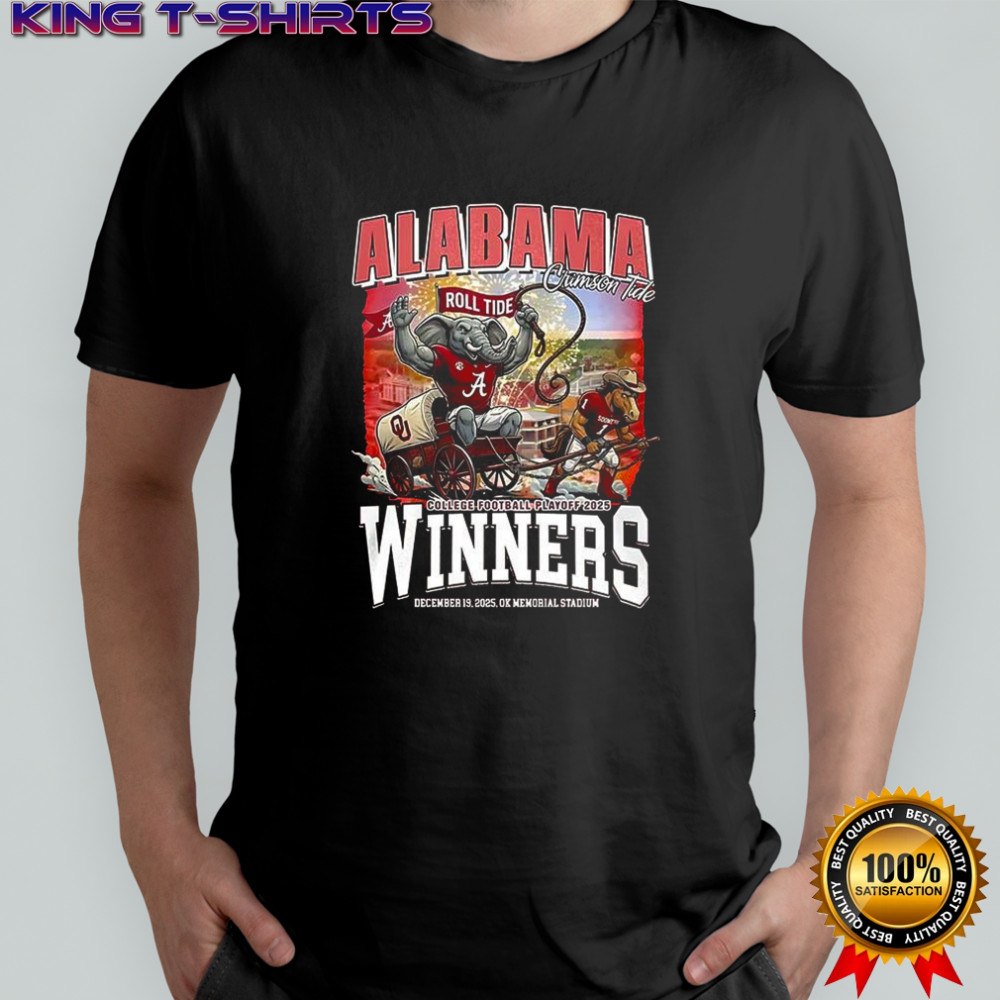 Alabama Crimson Tide beat Oklahoma Sooners 2025 College Football Playoffs Roll Tide mascot shirt