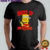 Bart Simpson bloodshot smoke up bitches shirt