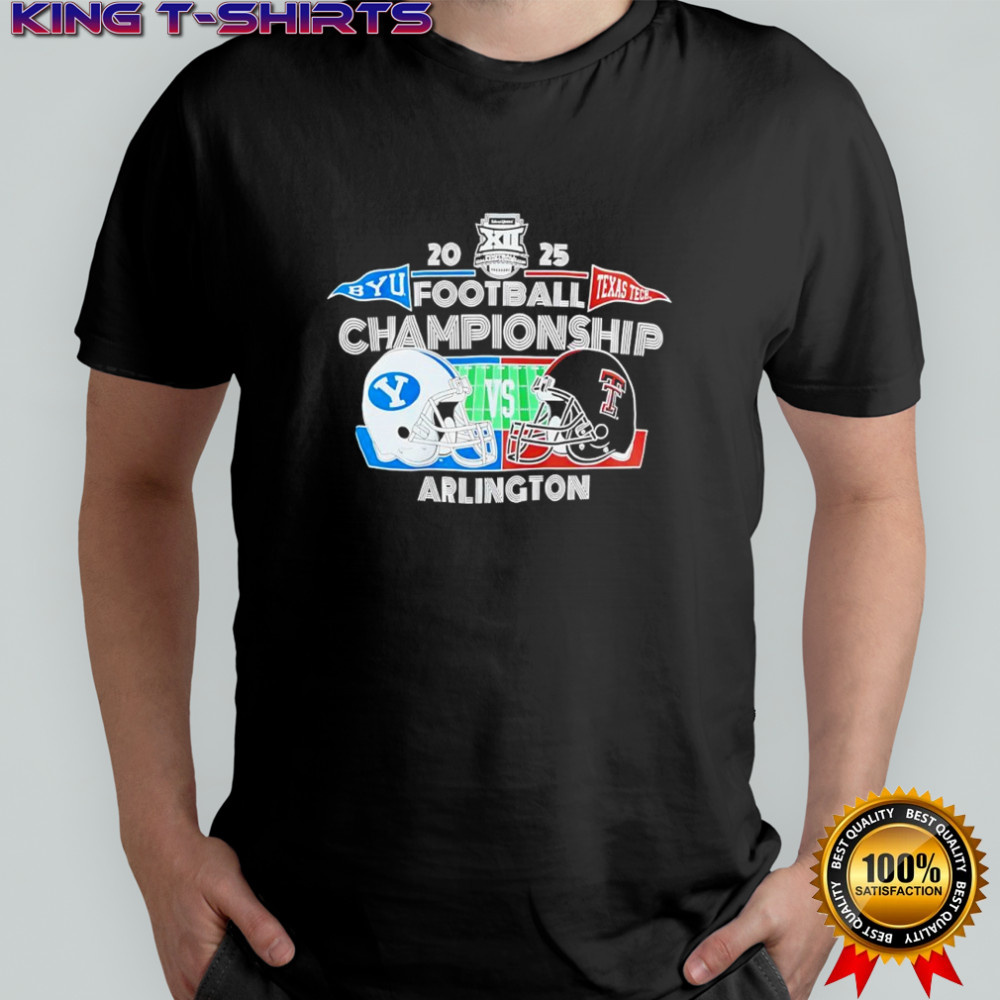 Big 12 Championship Bound BYU vs Texas Tech Arlington helmets shirt