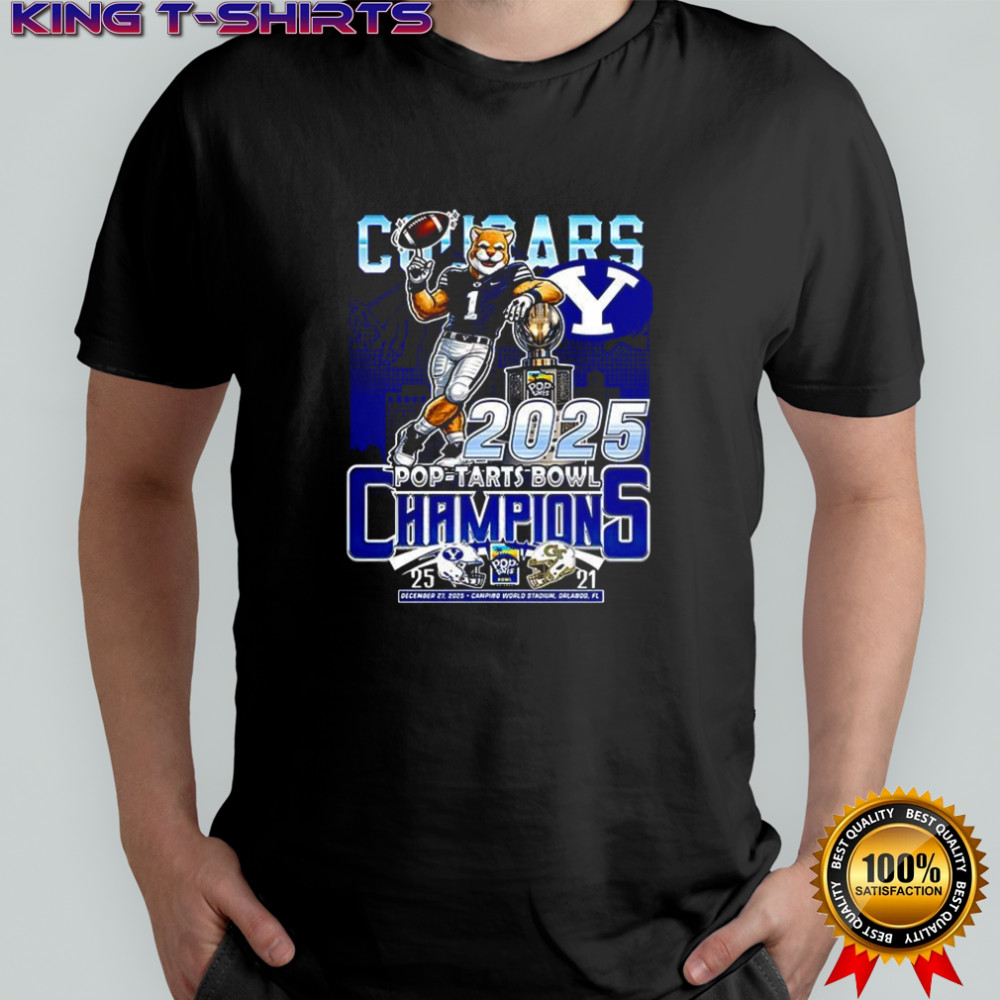 BYU Cougars Pop-Tarts Bowl Champions 2025 mascot shirt