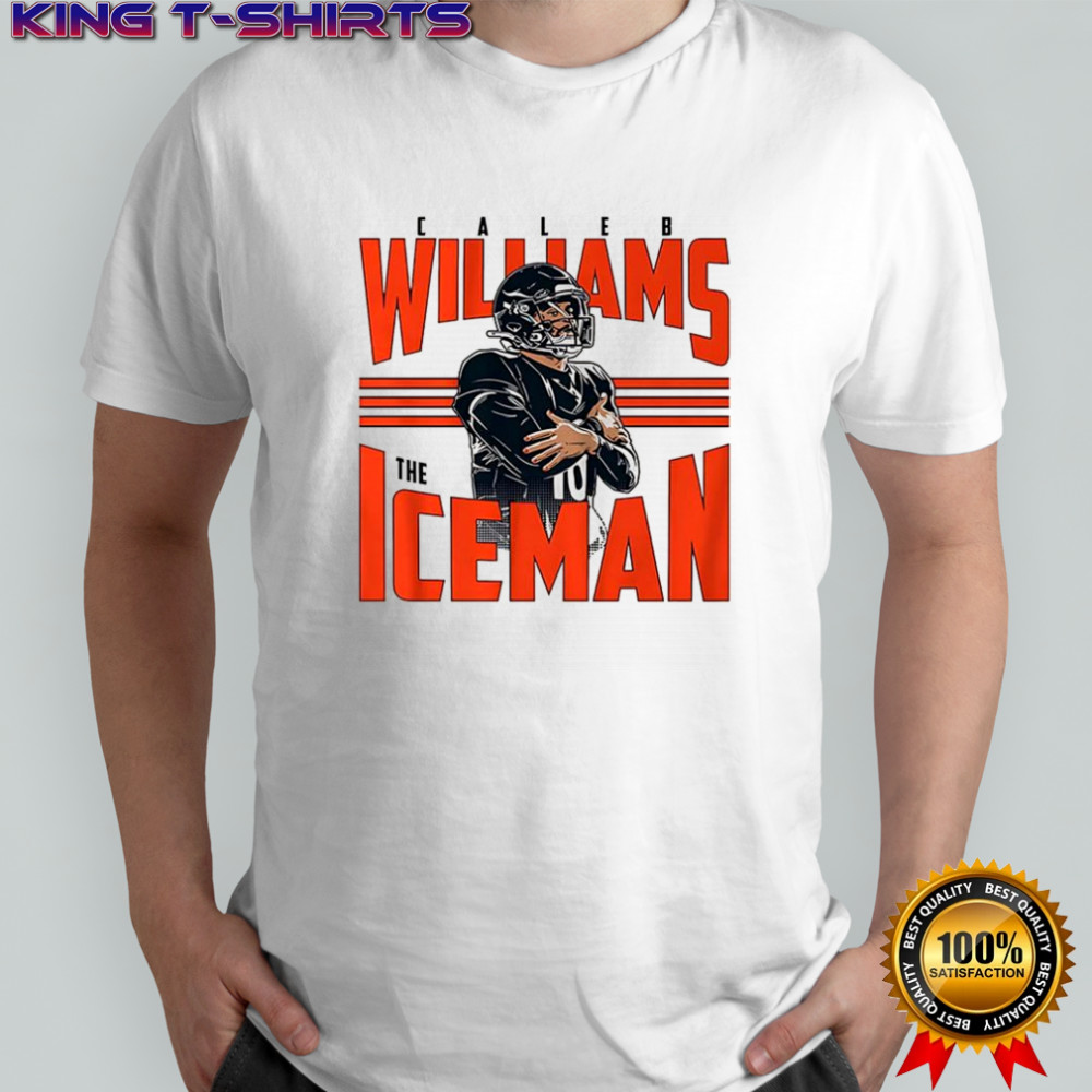 Caleb Williams Chicago Bears NFL the iceman celebration number 10 shirt
