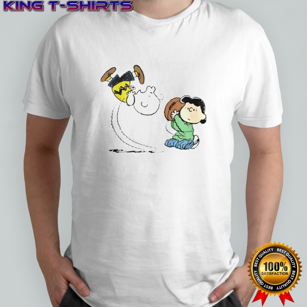 Can I Kick It Charlie Brown Vs Lucy Aarhg graphic shirt