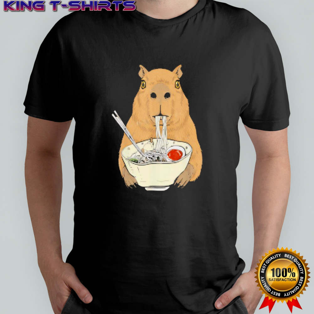 Capybara eat Ramen Japanese shirt