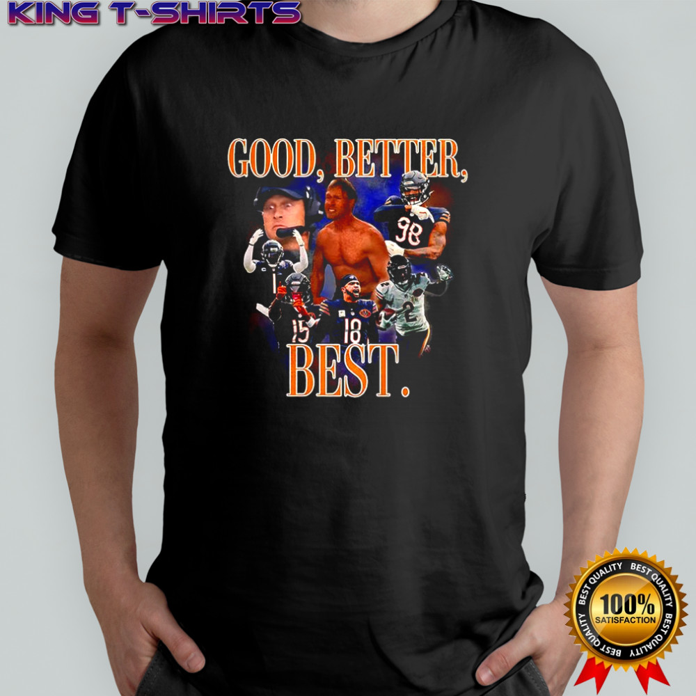 Chicago Bear football Good better best player graphic 90s vintage shirt