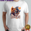 Chicago Bears Football helmet x mascot Grizzly Mascot Splatter shirt