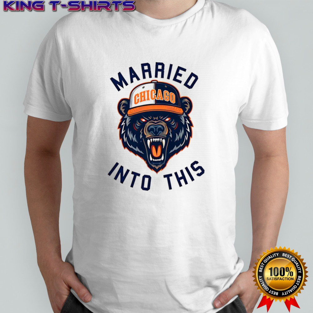 Chicago Bears football Married Into this mascot logo shirt