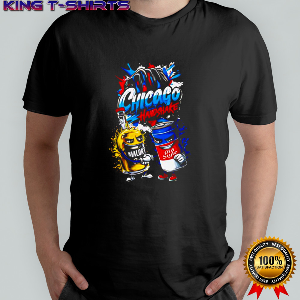 Chicago Handshake Malort Chicago Old Style shirt