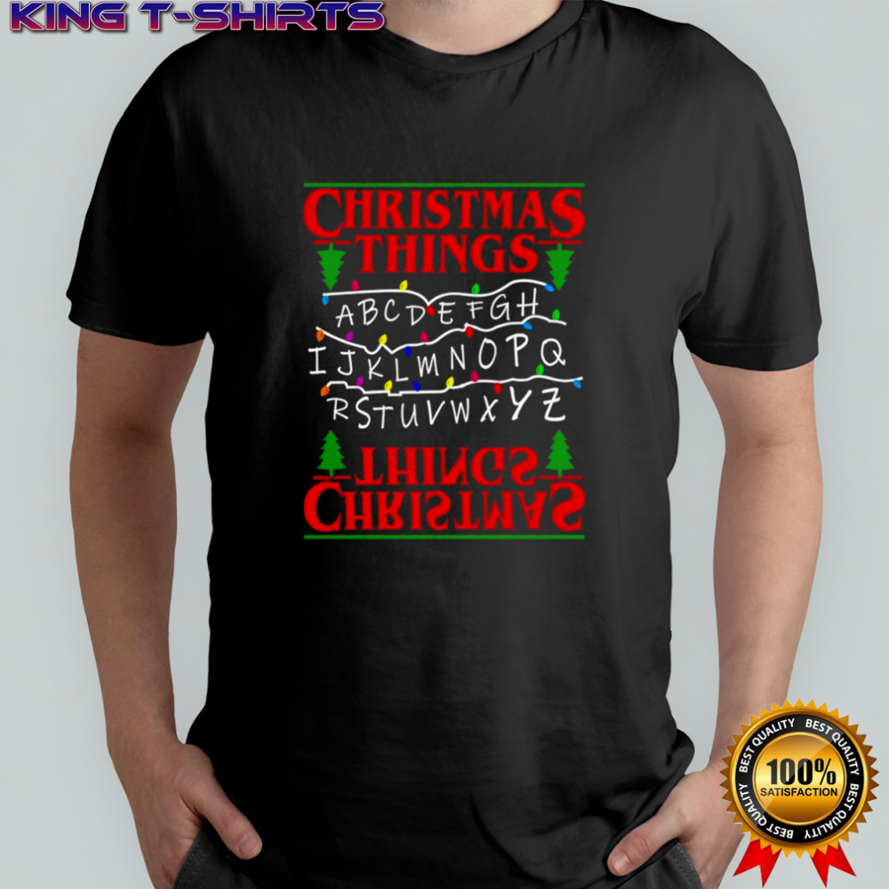 Christmas Tree Alphabet Lights Shirt