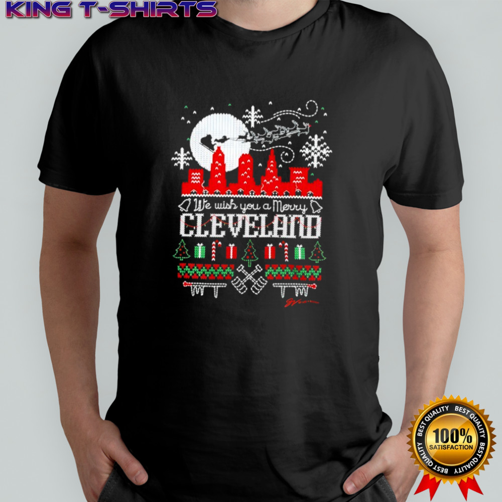 Christmas We wish you a merry Cleveland Shirt