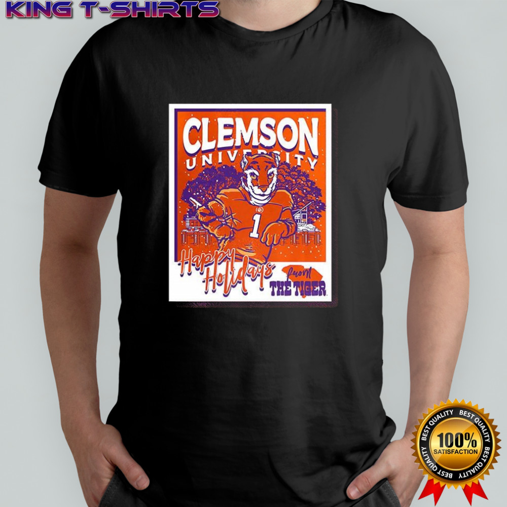Clemson Tigers University Happy Holidays shirt