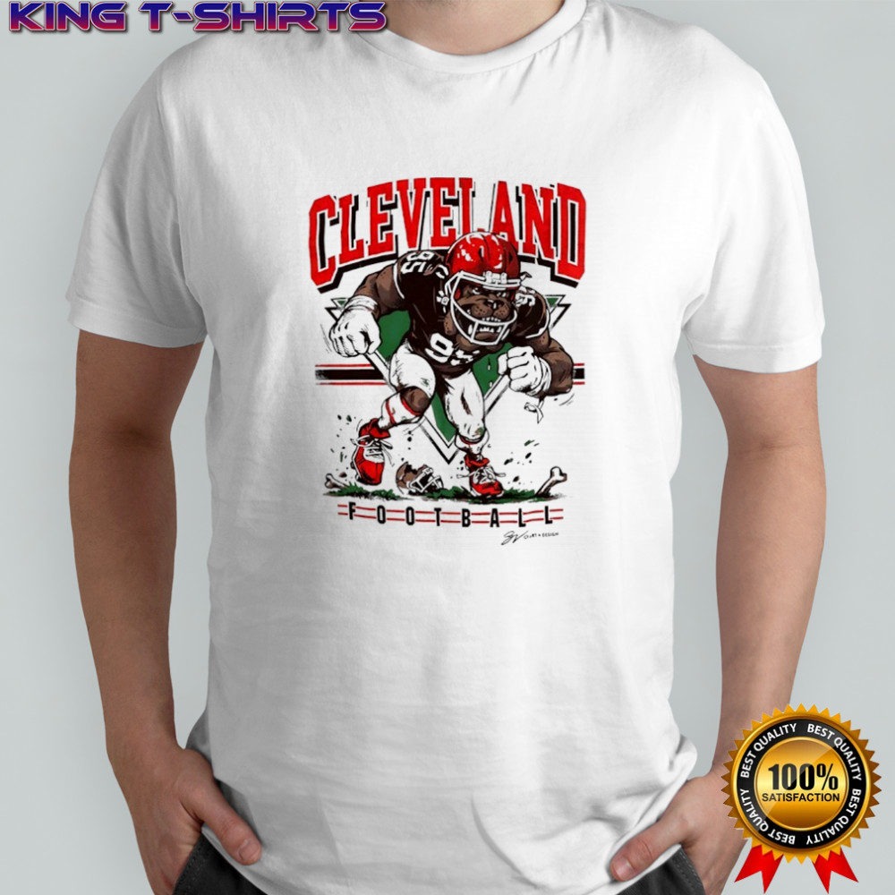Cleveland Dawg Football mascot players shirt
