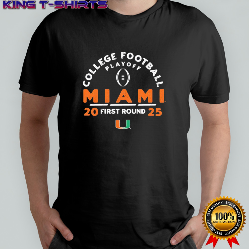 College Football Playoff 2025 First Round Miami Hurricanes shirt