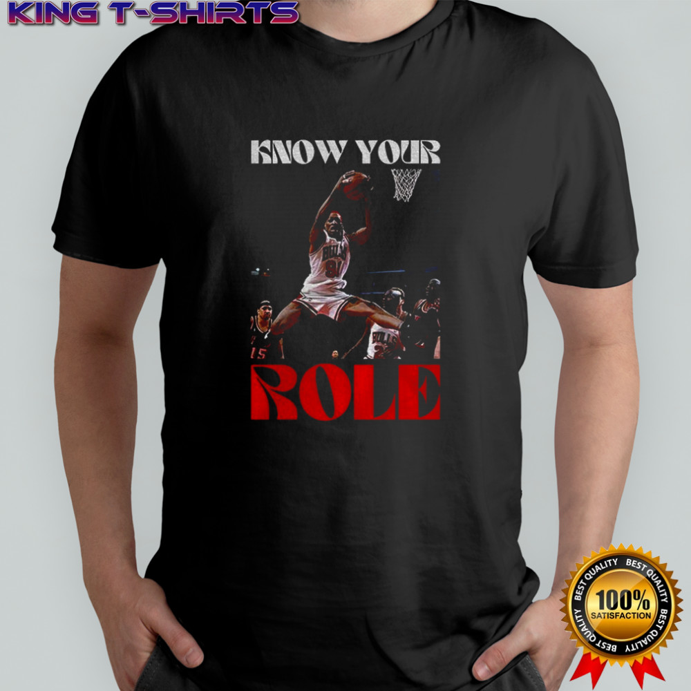 Dennis Rodman Chicago Bulls Basketball know your Role shirt