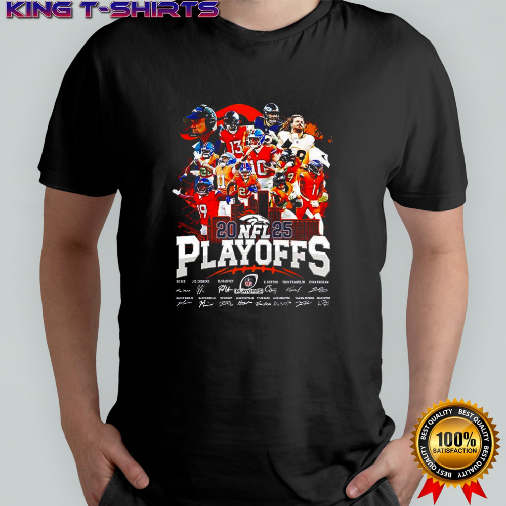 Denver Broncos City Skyline NFL 2025 teams Playoffs shirt