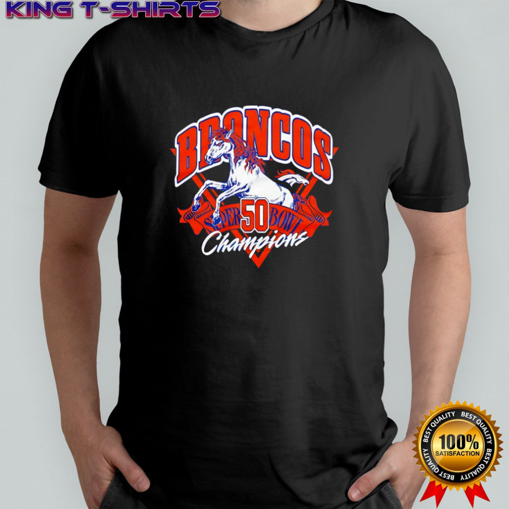 Denver Broncos football at Super Bowl 50 Champions shirt