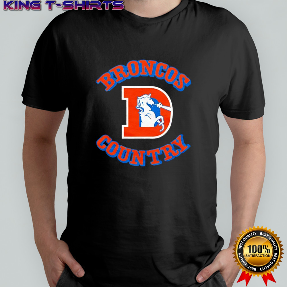 Denver Broncos football country D logo shirt
