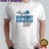 Detroit Football Support Girls Flag Shirt