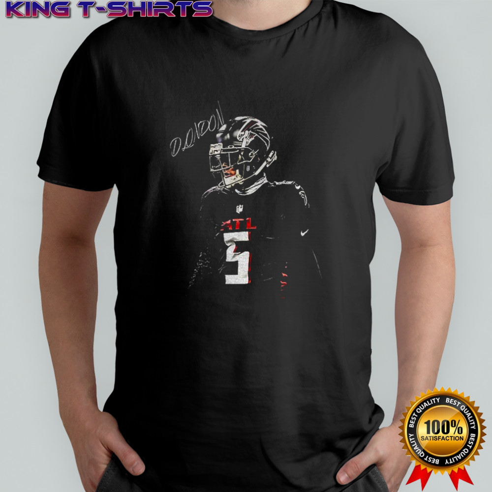 Drake London posing 5 Atlanta Falcons Football NFL signature shirt