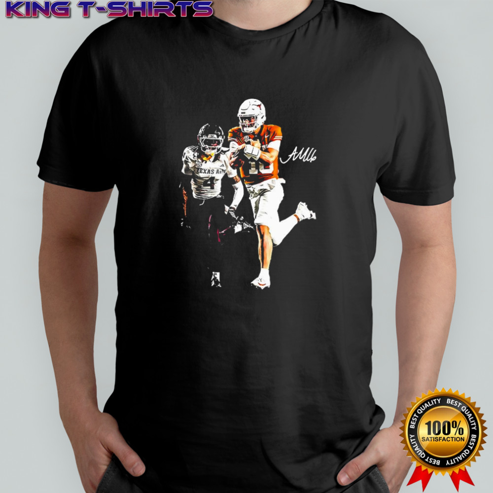Erick Young Texas A&M Aggies football vs Arch Manning Texas Longhorns NCAA Breakaway shirt