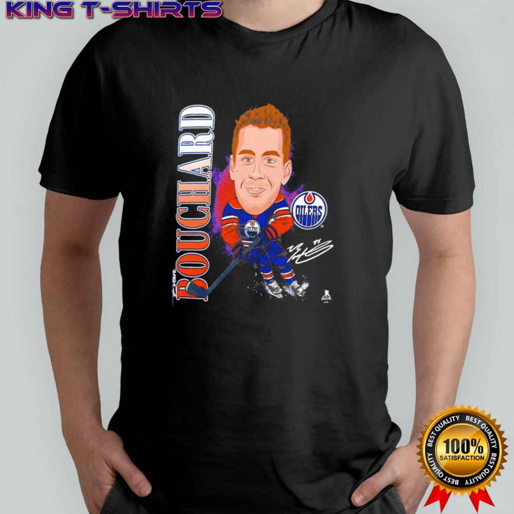 Evan Bouchard Edmonton Oilers Player Action signature shirt