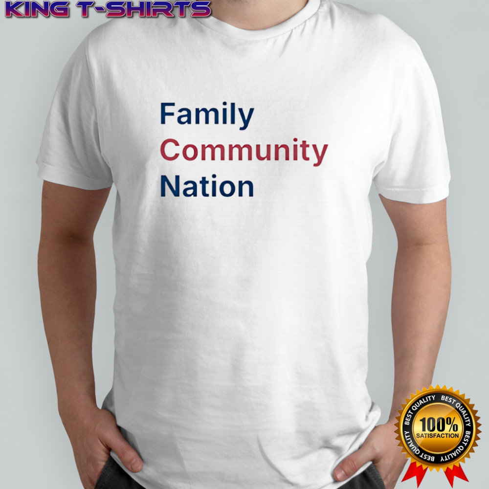 Family community nation T-shirt