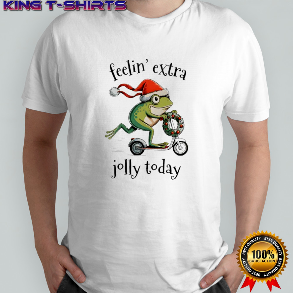 Feeling Extra Jolly Today Frog Christmas shirt
