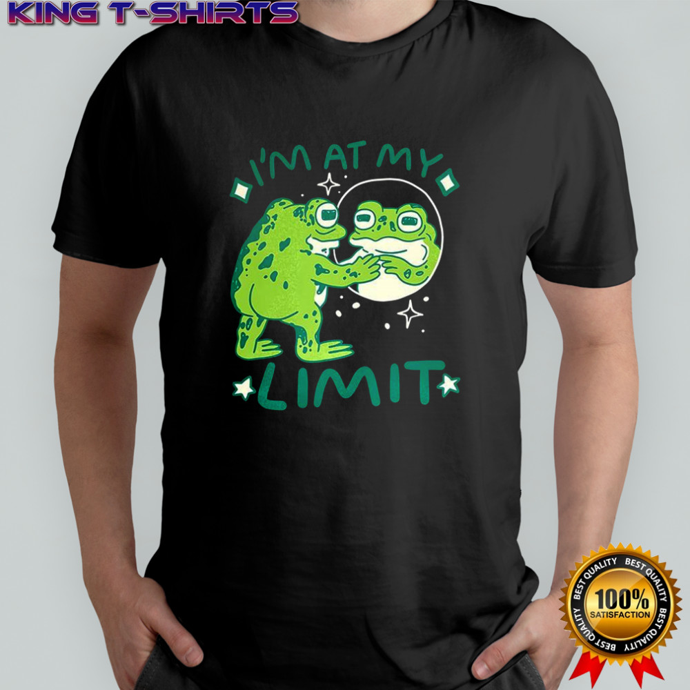 Frog I’m at my limit cartoon shirt