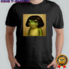 Frog with bob haircut meme retro shirt