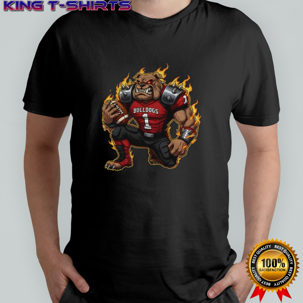 Georgia Bulldogs Fiery Mascot shirt